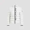 Moncler Cerces Logo Puffer Jacket In D Open Grey