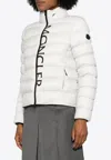 Moncler Short Down Jacket Cerces In Off-white