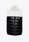 Moncler Cerces Two-tone Padded Gilet In Navy