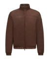 Moncler Cernay Reversible Short Down Jacket In Brown
