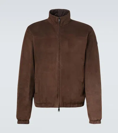 MONCLER CERNAY SUEDE DOWN JACKET