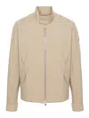 Moncler Nibles Cotton Down Jacket In Beige