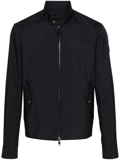 Moncler Chaberton Jacke Mit Logo-patch In Navy