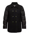 Moncler Chaillo Wool Down Coat In Black