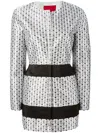 Moncler Chain Print Coat In White