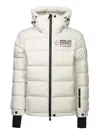 Moncler 'pramint' White Technical Nylon Down Jacket In White