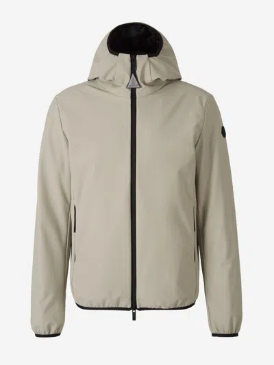 Moncler Chalves Hooded Coat In Neutral