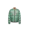 Moncler Printed Polyester Reversible Chalvron Down Jacket In Green