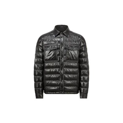 MONCLER CHAMBLY DOWN SHIRT JACKET, MEN, BLACK, SIZE: 4