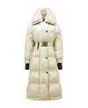 Moncler Chamoille Long-sleeved Down Jacket In Nude
