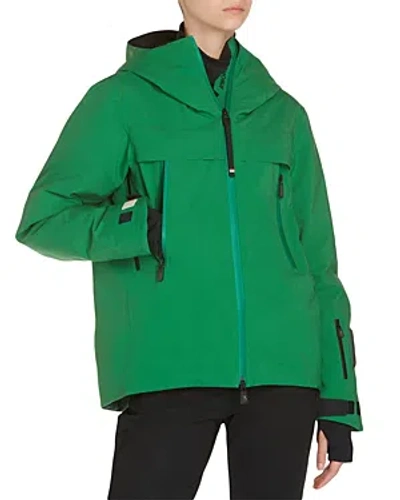 Moncler Chanavey Hooded Snow Jacket In Forest