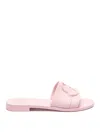 Moncler Bell Slip-on Sliders In Nude & Neutrals
