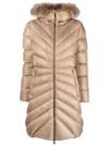 Moncler Contrast-collar Quilted Coat