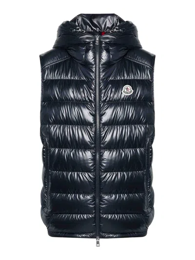 Moncler Barant Padded Gilet In Blue