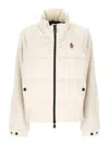 Moncler Jacket With Sleeves In Contrast In White