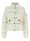 Moncler Mauduit White Polyester Bomber Jacket In White