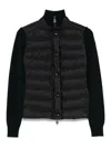 Moncler Logo-patch Padded-panel Jacket In Black