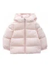 Moncler Light Pink Sharon Hooded Padded Shell Jacket 3 Months - 3 In Pink