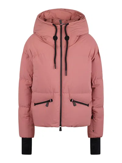Moncler Allesaz Nylon Blend Down Bomber Jacket In White