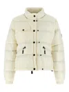 Moncler Mauduits Down Jacket High Collar Pockets In White