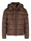 Moncler Maya Quilted Shell Down Jacket In Marrón