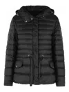 Moncler 'raies' Black Polyamide Down Jacket In Negro