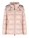 Moncler Horizontal-quilted Down Jacket In Color Carne Y Neutral
