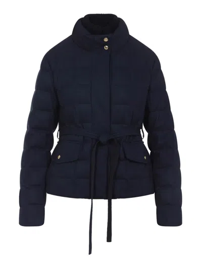 Moncler Bussettes Down Jacket In Blue