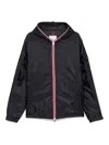 Moncler Zip-up Lightweight Jacket In Dark Blue
