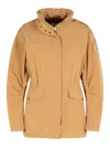 Moncler 'nades' Beige Polyester Blend Jacket In Beige
