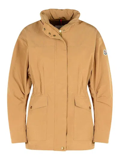 MONCLER NADES BEIGE POLYESTER BLEND JACKET