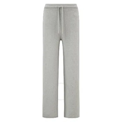 Moncler Charcoal Cashmere-blend Relaxed-fit Sweatpants In Grey