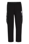 Moncler Logo Neoprene Track Pants In Black