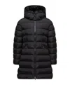 Moncler Charpal Hooded Down Jacket In Black