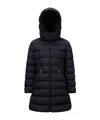 Moncler Charpal Hooded Down Jacket In Blue