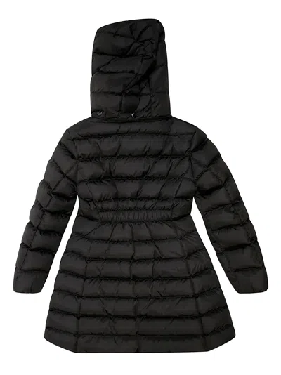 Moncler Charpal Long Coat In Black