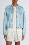 Moncler Chazeron Nylon Jacket In Light Blue