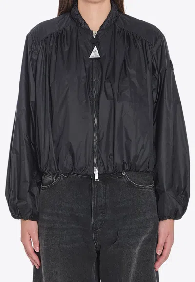 Moncler Chazeron Zip-up Bomber Jacket In Black