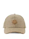 Moncler Check Wool Baseball Cap In Multi