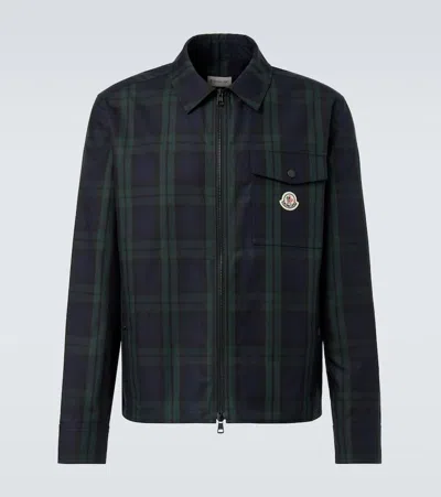 MONCLER CHECKED COTTON JACKET
