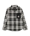 Moncler Checked Patch-pocket Shirt In Black