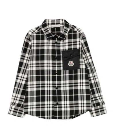 MONCLER CHECKED PATCH-POCKET SHIRT