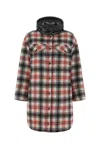 MONCLER CHECKED REVERSIBLE SHIRT DRESS