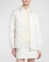 Moncler Checkered Jacket In Natural