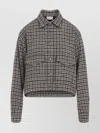 Moncler Checkered Long Sleeve Shirt Front Pockets In Multi