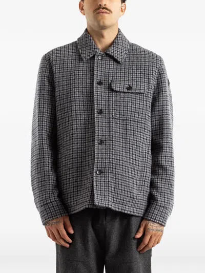 Moncler Check-pattern Shirt Jacket In Multi
