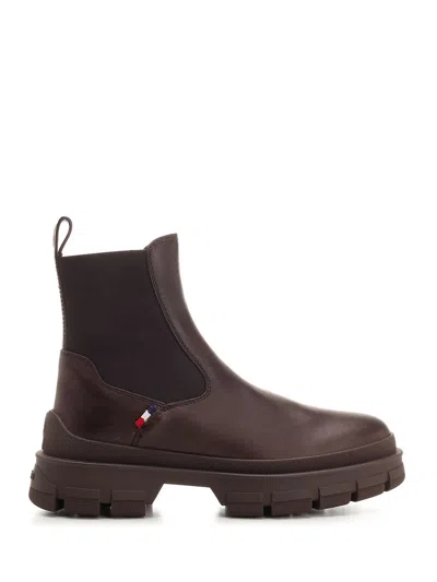 Moncler Chelsea Boots Brown