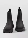 Moncler Peak City Nubuck Chelsea Boots In Black