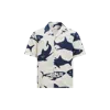 Moncler Chemise À Manches Courtes En Coton À Imprimé Requin In Multicolor