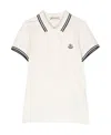 Moncler Chest Logo-patch Polo Shirt In White